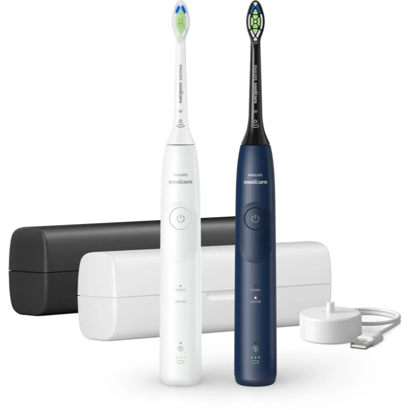 Philips Sonicare 5500 HX7119/01 ηχητική ηλεκτρική οδοντόβουρτσα, 2 σώματα Blue&White 2 τμχ