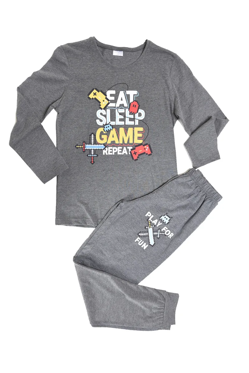 Vienetta Εφηβική πυτζάμα "Eat Sleep Game Repeat"-011158