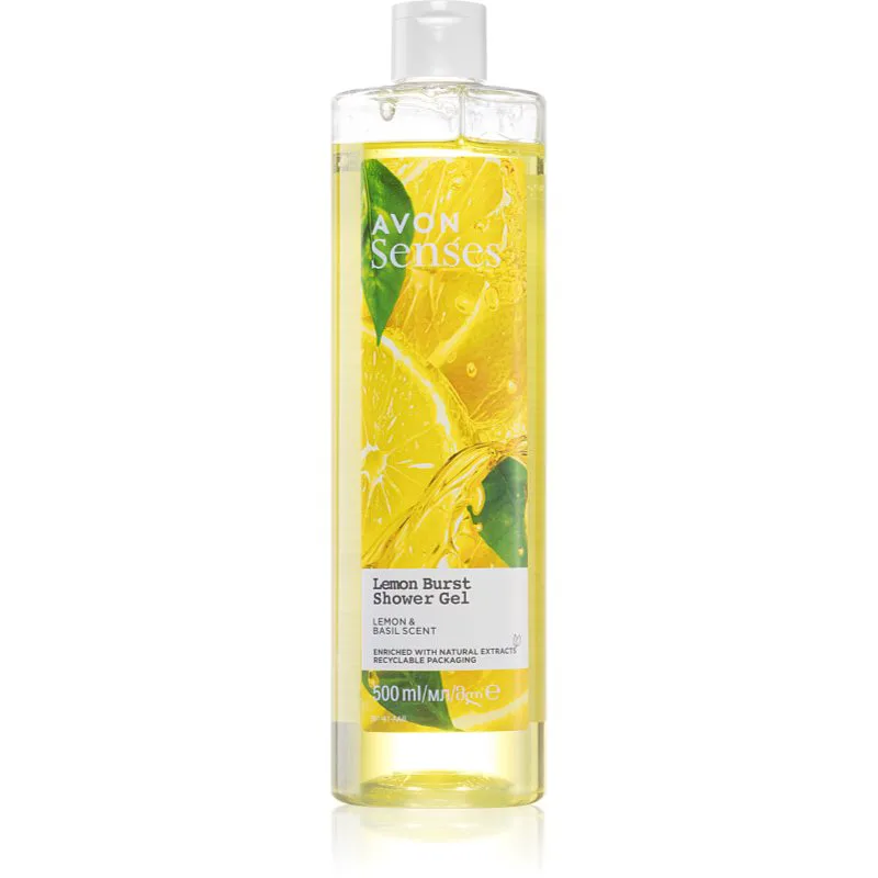 Avon Senses Lemon Burst δροσιστικό τζελ ντους 500 ml