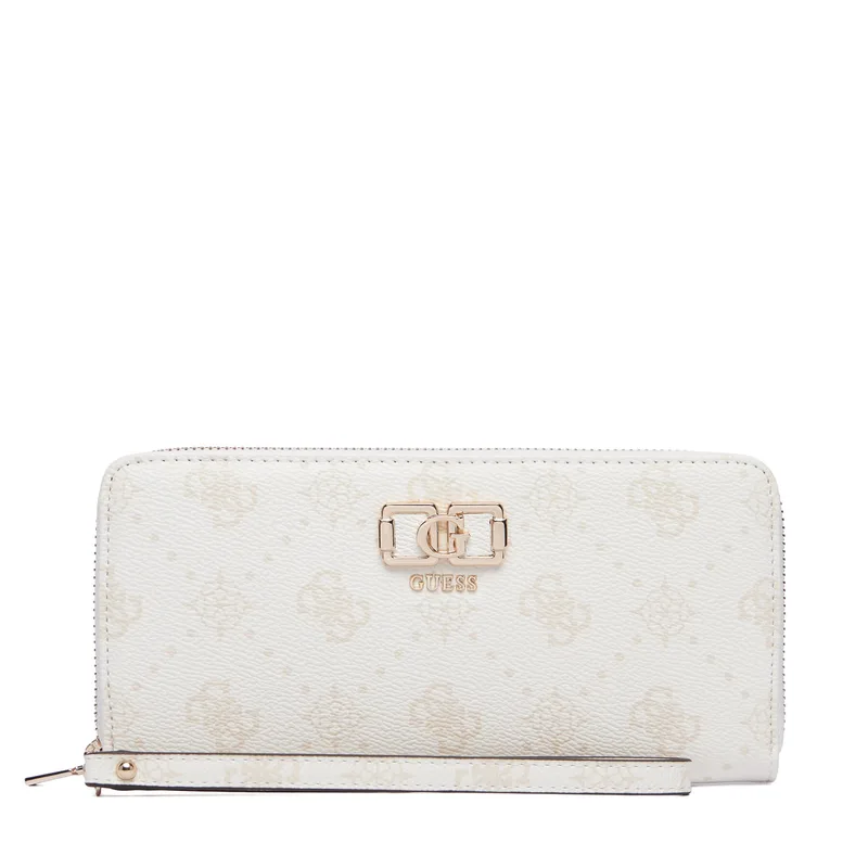 Πορτοφόλι Guess Emelie Logo Slg SWGP99 28146 Κρεμ