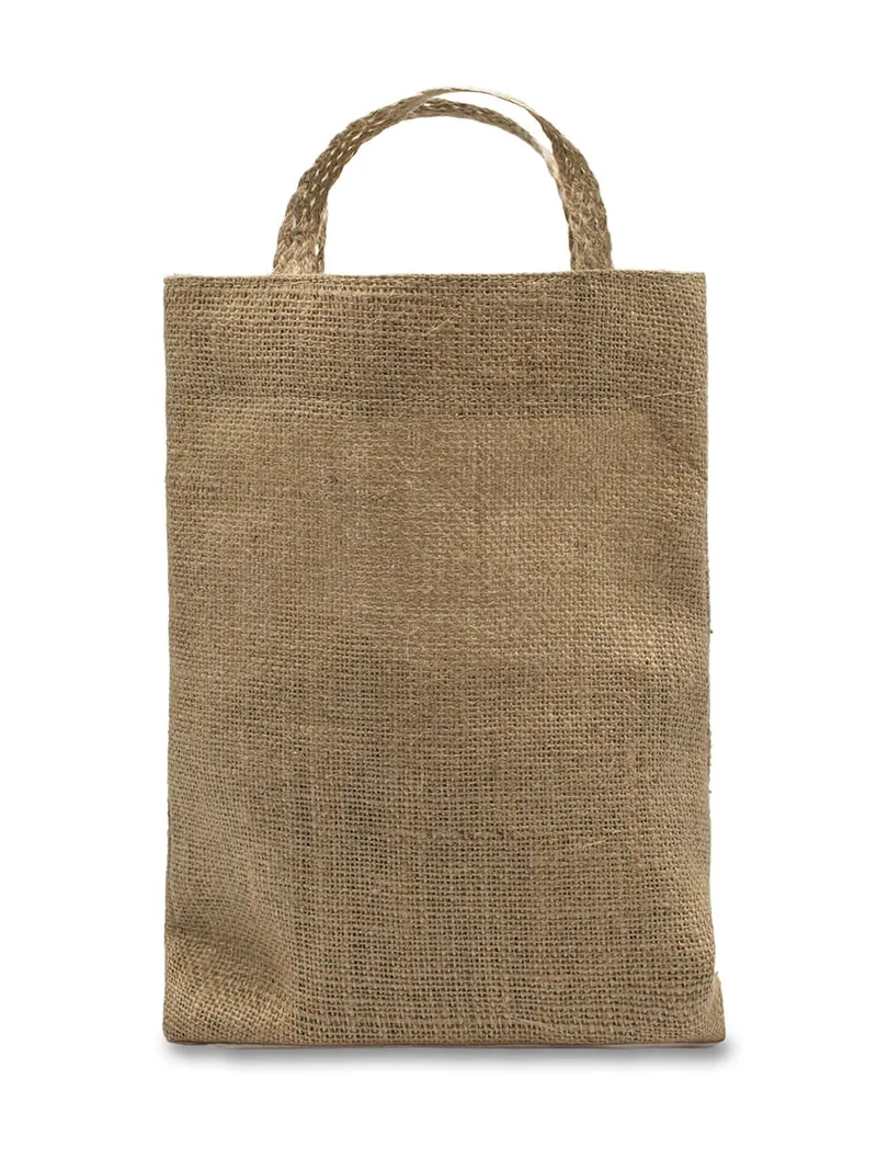 Χειροποίητη eco-friendly τσάντα λινάτσας 24x30>