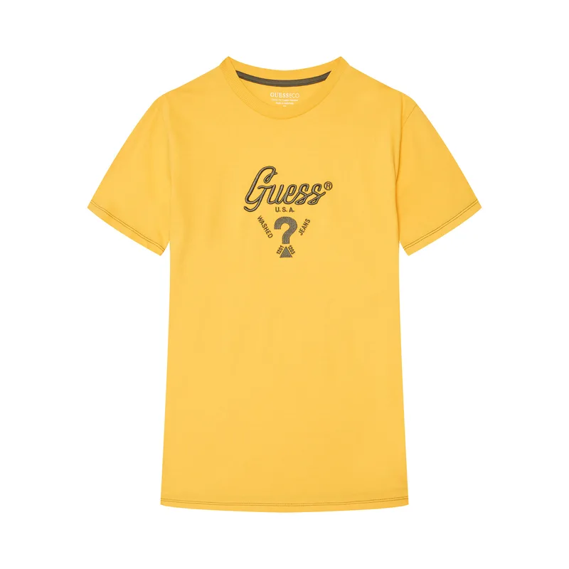 Guess T-Shirt L6GI06 K8HM4 Κίτρινο Relaxed Fit