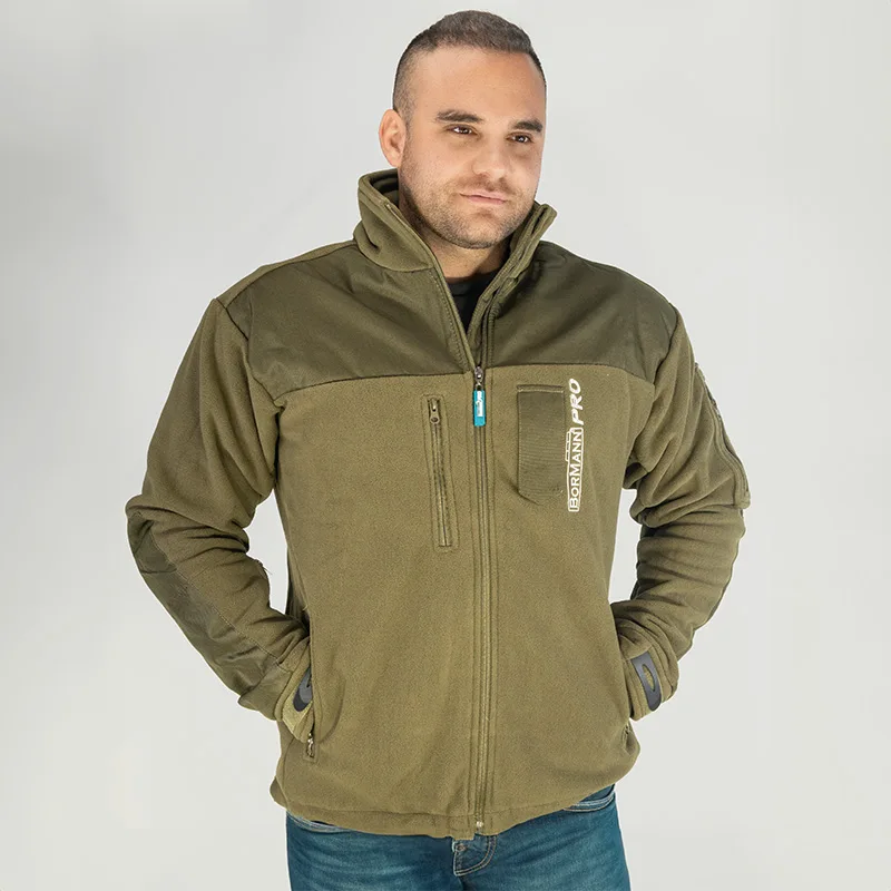 BORMANN Pro BPP7073 Μπουφάν Fleece Εργασίας Bologna 420gr XXL, Χακί 056706
