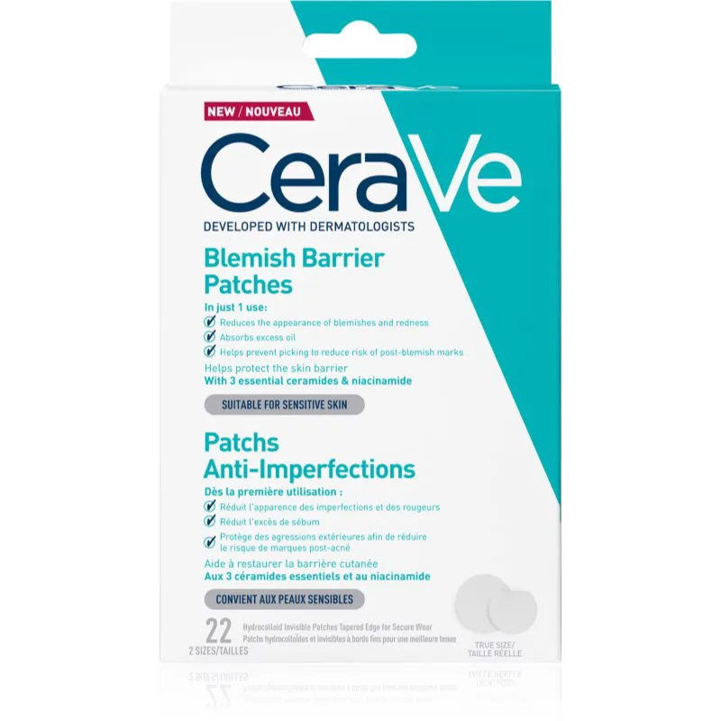 CeraVe Blemish Control Barrier Patches έμπλαστρα για προβληματκή επιδερμίδα κατά της ακμής 22 τμχ