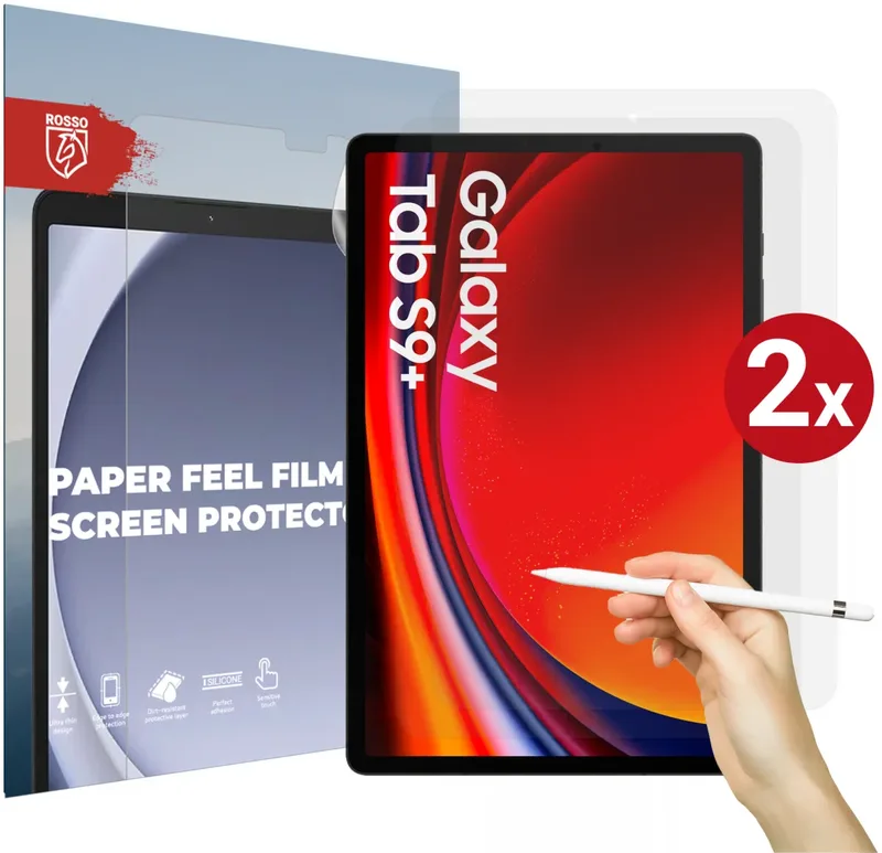 Κόκκινο Paper Feel Film Screen Protector - Μεμβράνη Προστασίας Οθόνης - Samsung Galaxy Tab S10 Plus / S9 Plus 12.4" - 2 Τεμάχια - Clear (8719246437557)