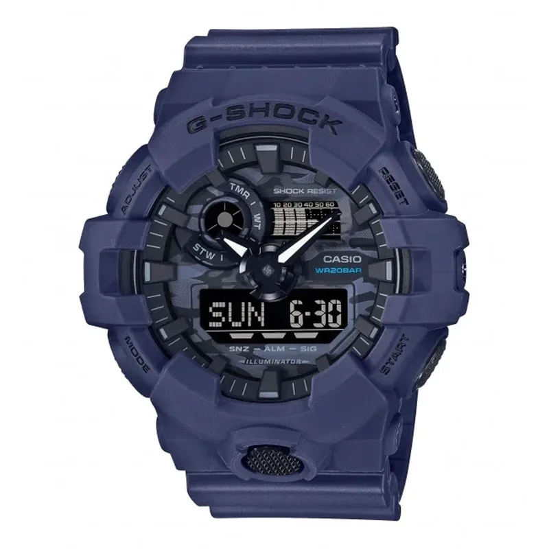 CASIO G-Shock Blue Rubber Strap GA-700CA-2AER