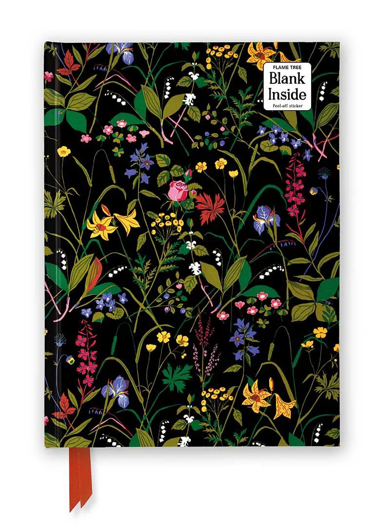 Σημειωματάριο A5 με λευκές σελίδες Flame Tree Foiled Blank: Gocken Jobs - Rose & Lily