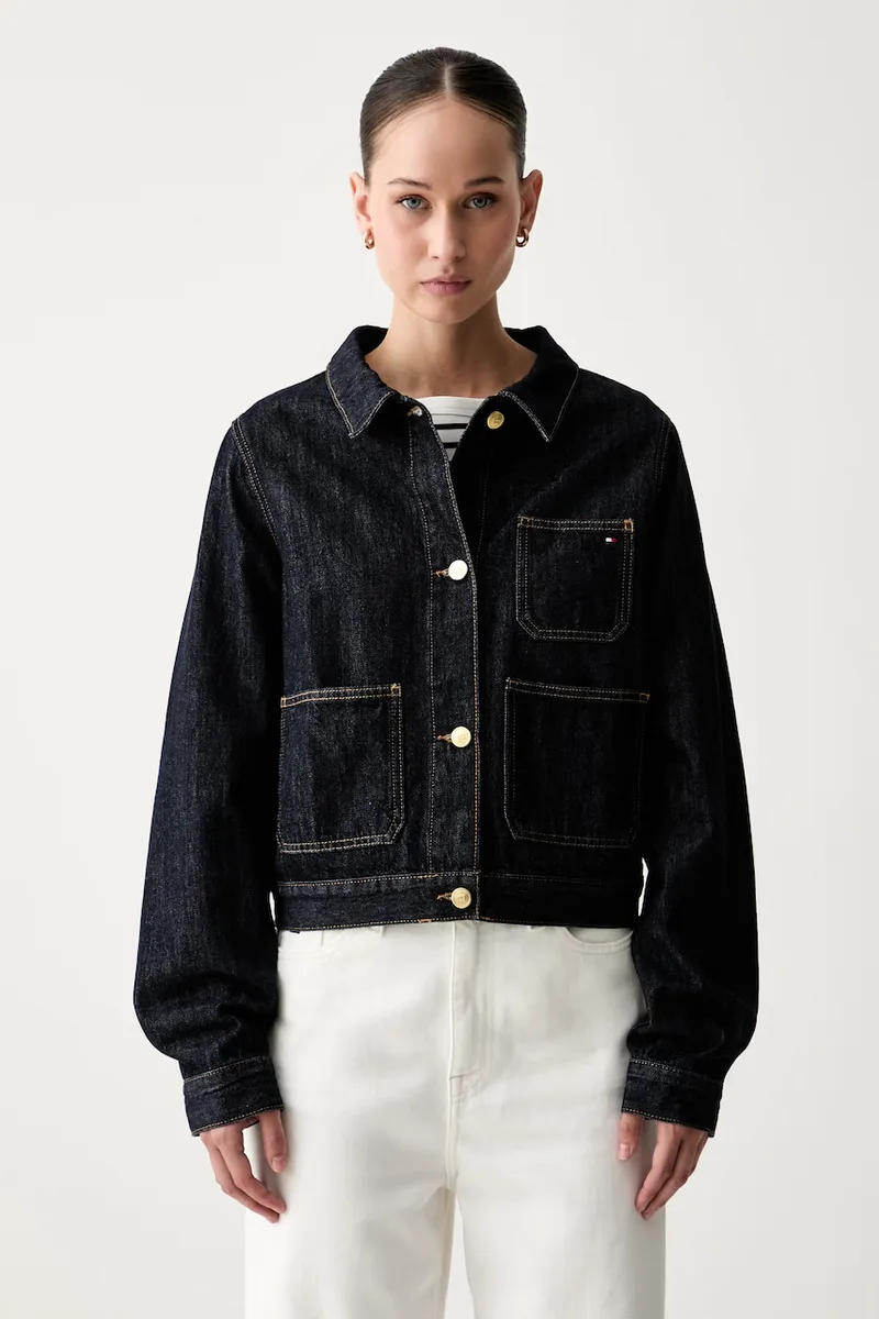 Tommy Hilfiger τζιν μπουφάν γυναικείο