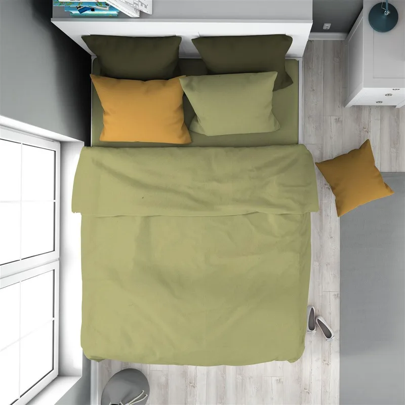 Παπλωματοθήκη Μονή Dimcol Solid 504 160x240 Olive