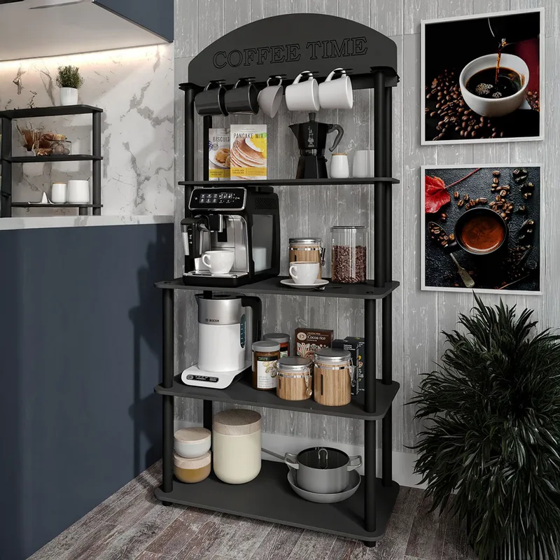 Τραπεζάκι Stand Time - Black 282Ptr1309 (69x140x34 cm)