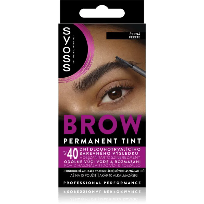 Syoss Brow Tint βαφή για τα φρύδια απόχρωση Black 10 ml