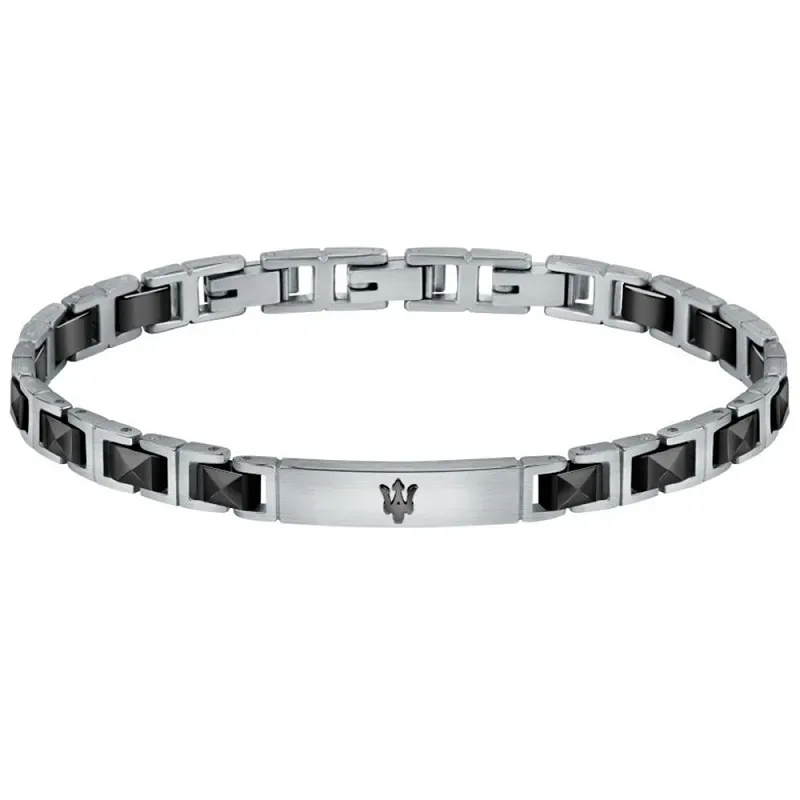 Βραχιόλι ανδρικό Maserati Ceramic Stainless Steel JM420ATI06 JM420ATI06 Ατσάλι
