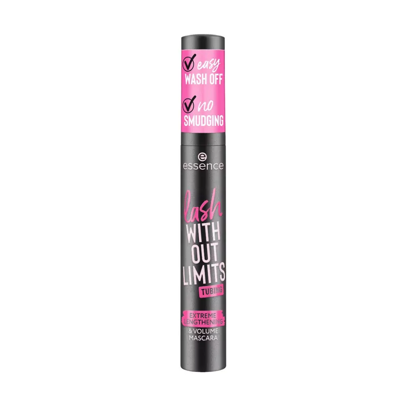 Μάσκαρες για ψεύτικες βλεφαρίδες Essence Lash Without Limits Tubing Volume Length Mascara