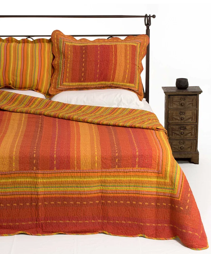 Σετ Κουβερλί Μονό Silk Fashion 8013 Πορτοκαλί 160x220