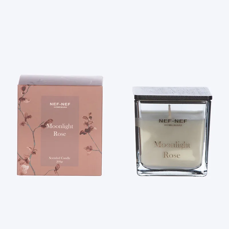 Αρωματικό Κερί Moonlight Rose 25 200Gr Nef-Nef Homeware Anthracite