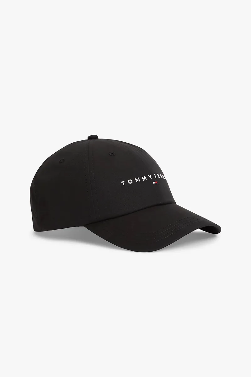 Tommy Jeans ανδρικό καπέλο jockey με κεντημένο monogram - AM0AM14198 Μαύρο