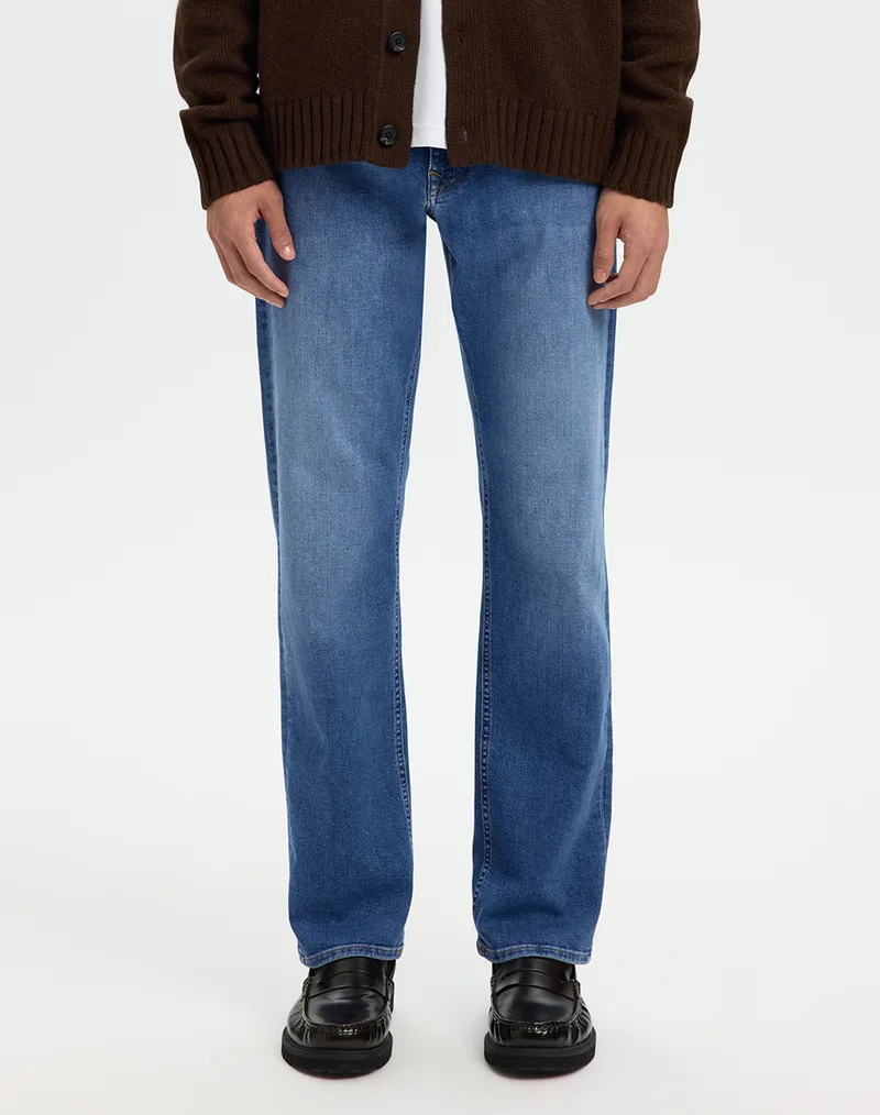 SELECTED SLM196-STRAIGHT CLEO FLEX MB 616 JNS NOS 16101114-Medium Blue Denim DenimBlue