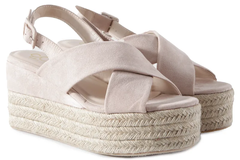 Πλατφόρμες Feng Shoe Sandal Platform Mid Heel DT280-1-NUDE Γυναικείο