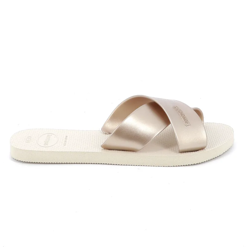 Γυναικεία Σαγιονάρα Havaianas Aqua Χρώματος Μπεζ 4148866-0121