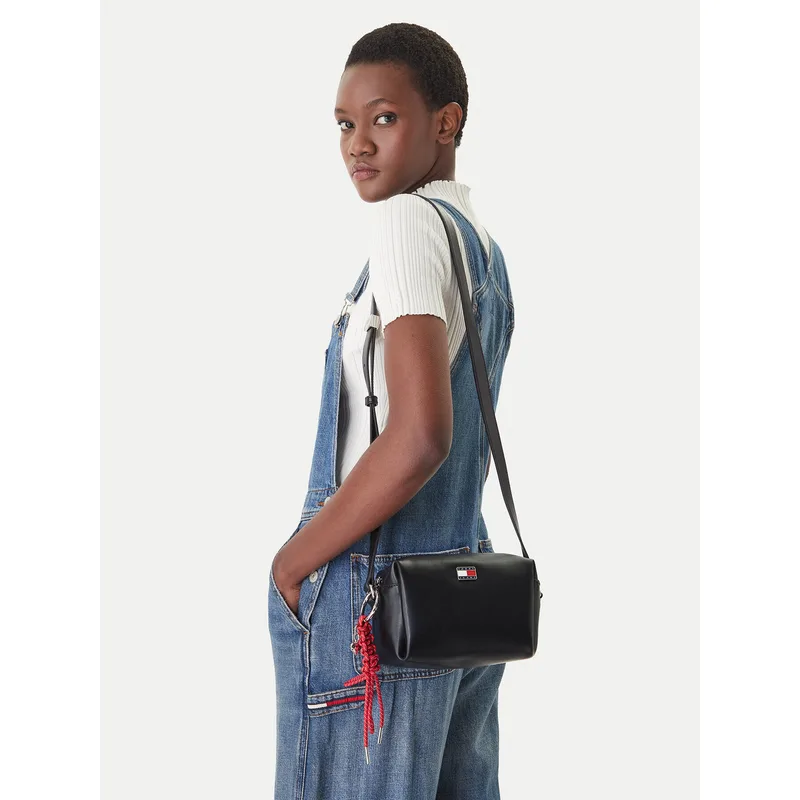 Τσάντα Tommy Jeans Tjw City Charm Camera Bag AW0AW18456 Μαύρο