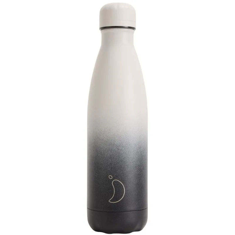 Chilly's Original Gradient Bottle Ανοξείδωτο Μπουκάλι Θερμός 500ml - Black Pebble