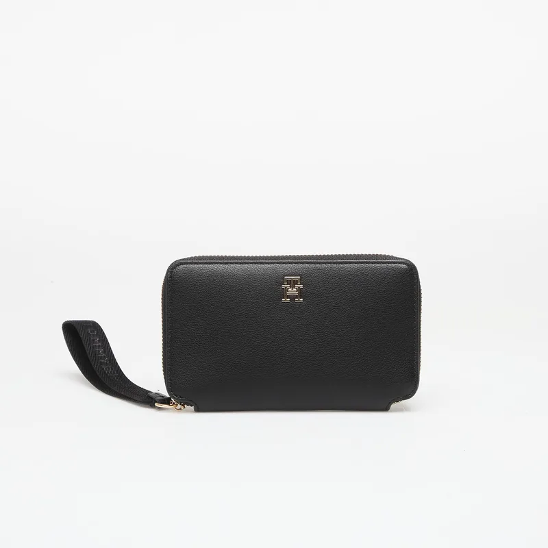 Πορτοφόλι Tommy Hilfiger Logotape Compact Zip Around Wallet Black Universal