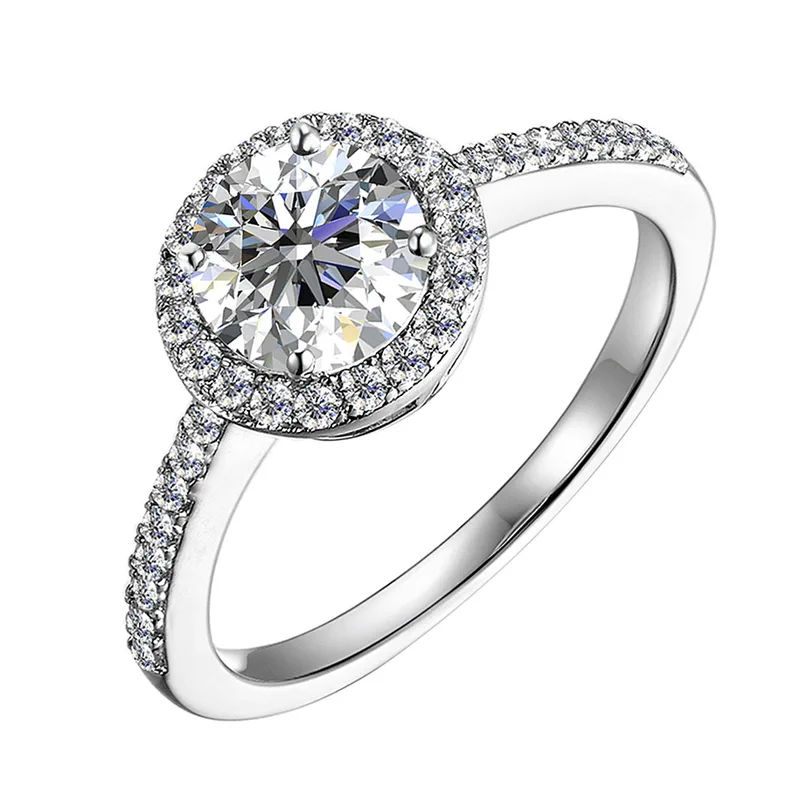 Δαχτυλίδι Μονόπετρο με Moissanite Diamonds από Ασήμι DX2621