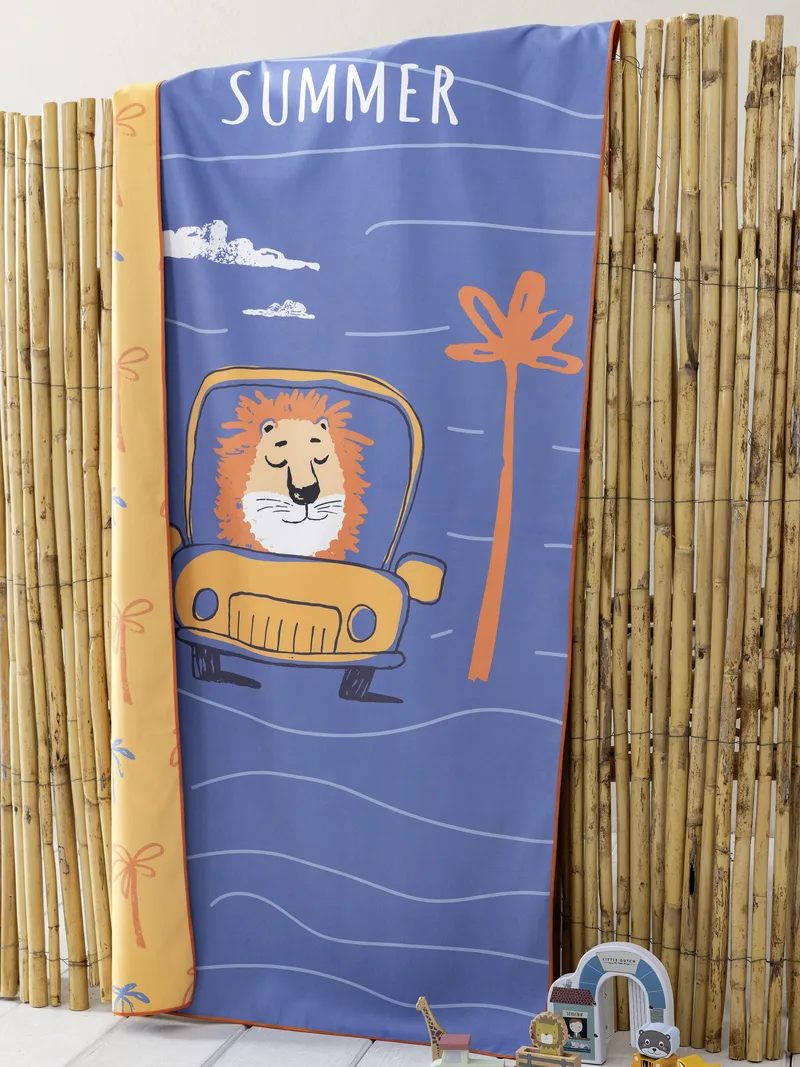 Παιδική Πετσέτα Θαλάσσης Nima Lion Trip 70x140