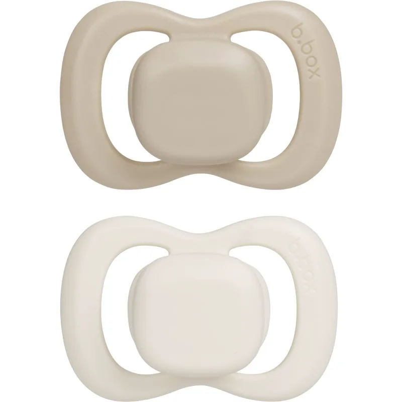 B.Box Natural Rubber 6m+ πιπίλα Vanilla/Latte 2 τμχ