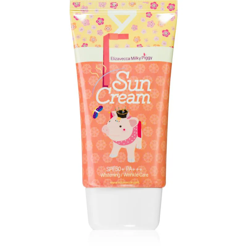 Elizavecca Milky Piggy Sun Cream λαμπρυντική προστατευτική αντηλιακή κρέμα SPF 50+ 50 ml