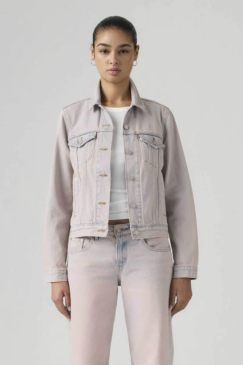 Levi's® γυναικείο denim jacket Slim Fit "Original Trucker" - 299450244 Ροζ Ανοιχτό