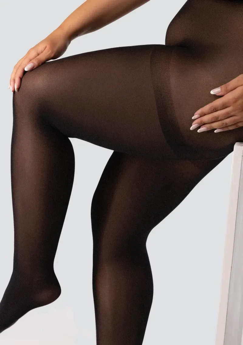 Καλσόν Plus Size 50 DEN Μαύρο - Μαύρο