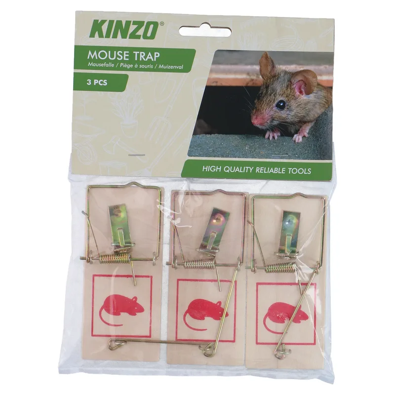 Παγίδα Ποντικιών 3τμχ KINZO