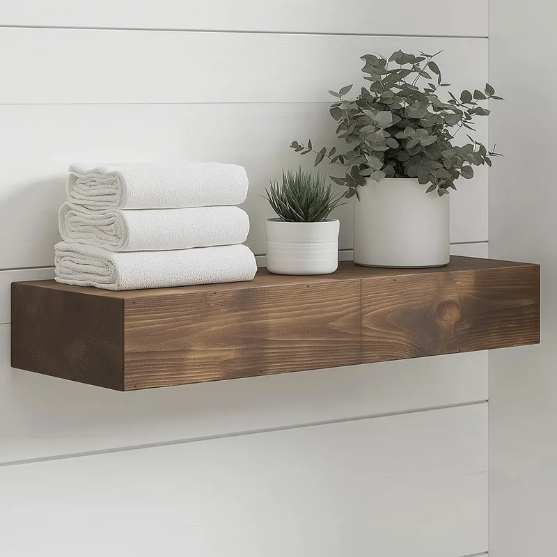 Ξύλινο Διακοσμητικό Ράφι Raf271 792Evl2924 (13x60x11 cm)