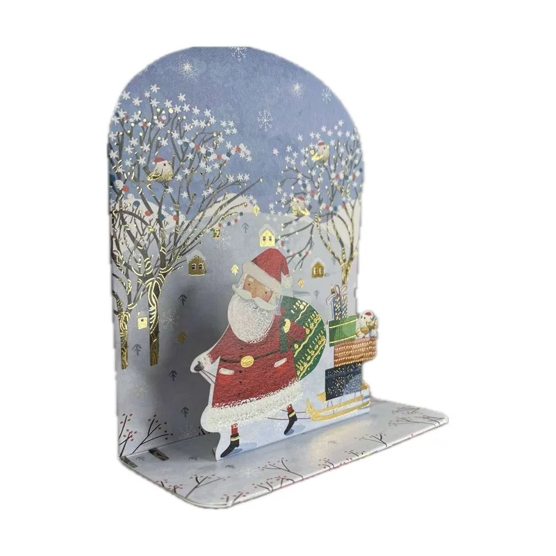 Pictura Xmas 3D Αναδυόμενη Κάρτα Άγιος Βασίλης με Δώρα PI22527
