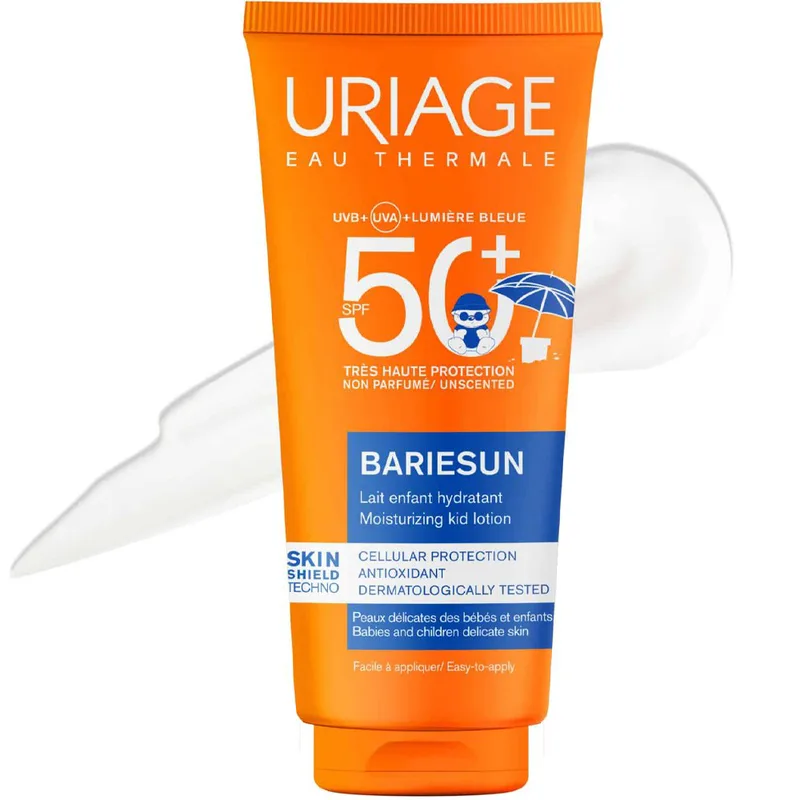 Uriage Bariesun Moisturizing Spf50+ Kids Lotion Παιδική Ενυδατική Λοσιόν Προσώπου & Σώματος Πολύ Υψηλής Προστασίας Κατάλληλη για Ευαίσθητες Επιδερμίδες 100ml
