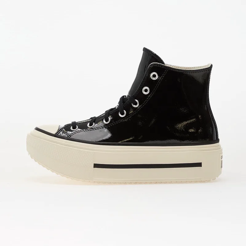 Sneakers Converse Chuck Taylor All Star Lift Double Stack Platform Patent Leather Hi Black/ Egret/ Black EUR 40