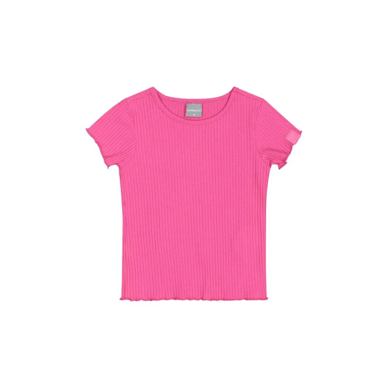Μπλούζα μακό ριμπ κορίτσι Quimby Kids-0801-30298-Fuchsia