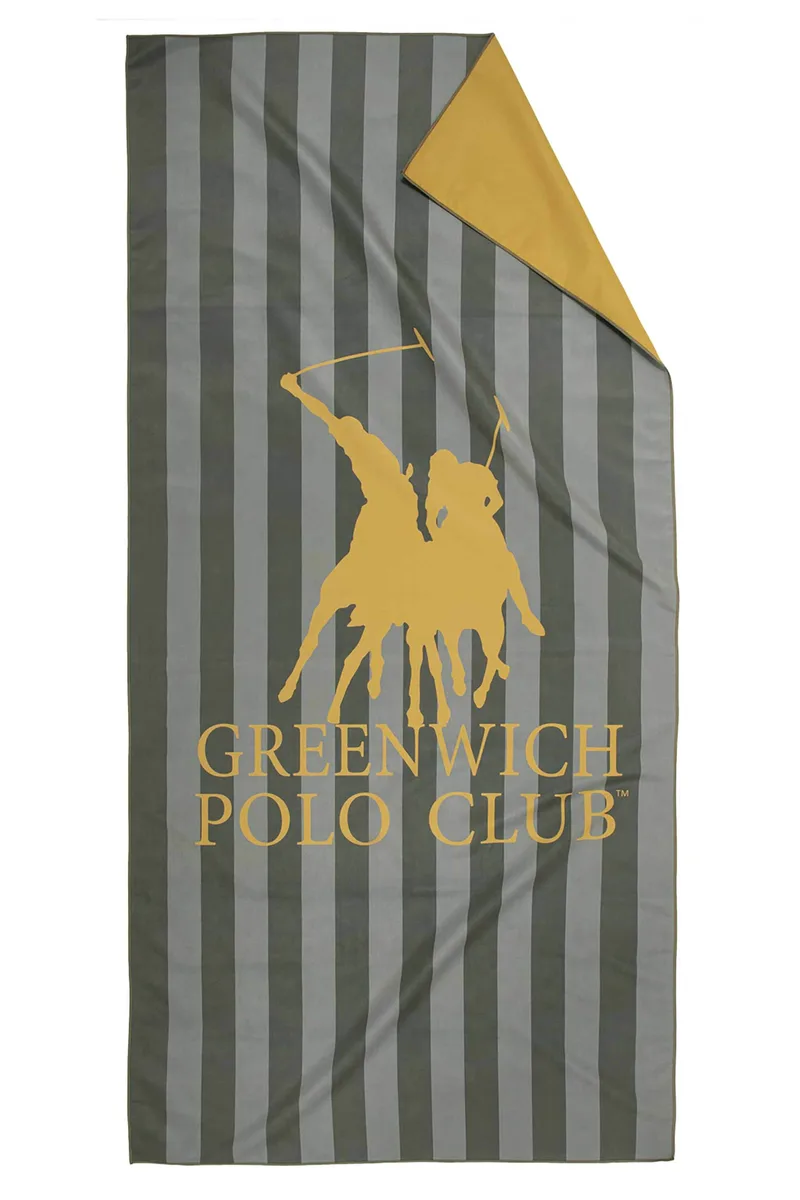 Greenwich Polo Club unisex πετσέτα θαλάσσης διπλής όψης 80 x 170 cm "5217" - 267801705217 Γκρι