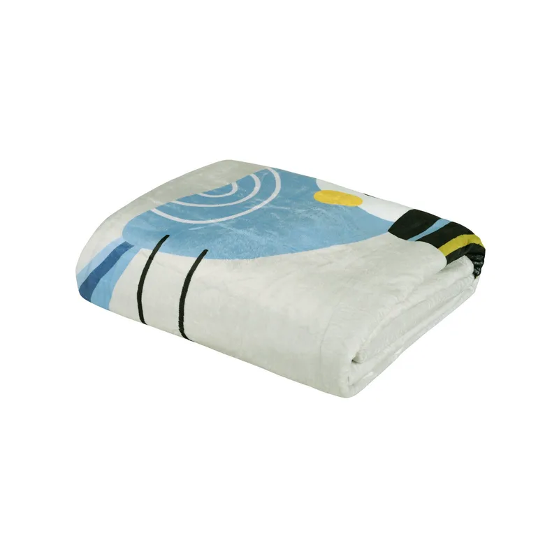 Κουβέρτα Fleece Αγκαλιάς Das Home 4914 Grey-Blue-Mint 80x110