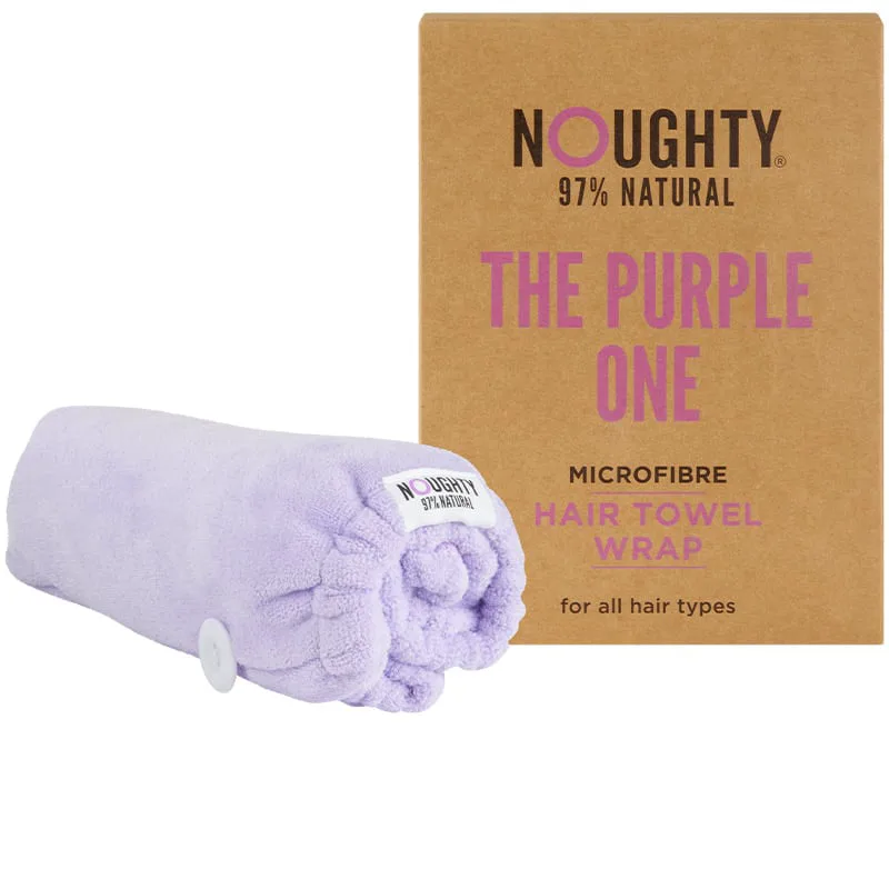 Purple Microfibre Hair Towel