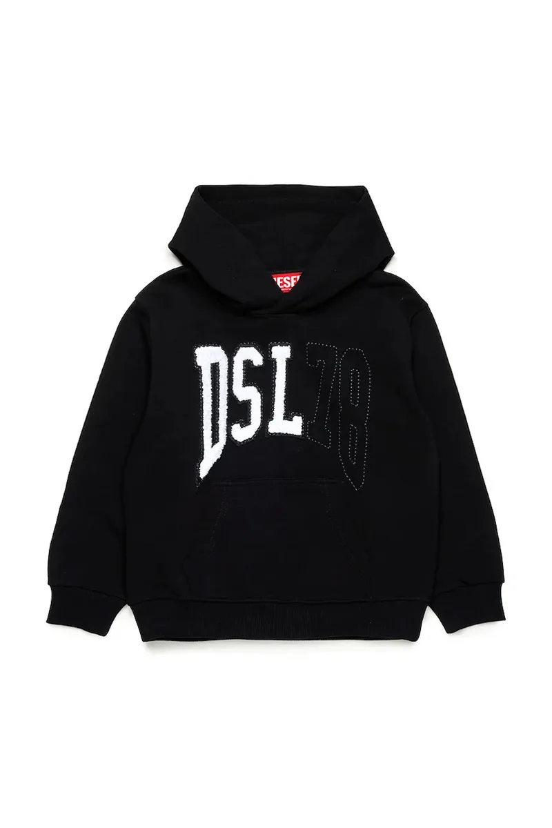 Παιδική βαμβακερή μπλούζα Diesel SBOXTHOOD OVER SWEAT-SHIRT