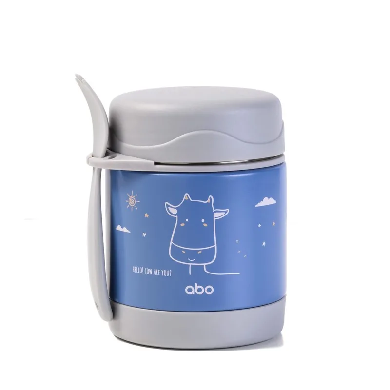 ΑΒΟ Θερμος Φαγητου 300Ml Με Κουταλοπιρουνο Hello! Cow Are You?