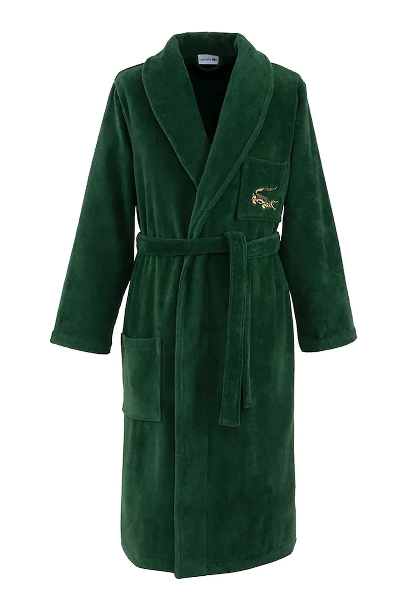 Βαμβακερό μπουρνούζι Lacoste LRENE Vert L