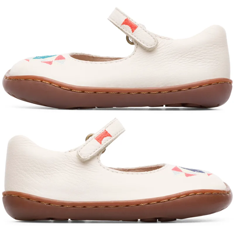 CAMPER Twins - Μπαλαρίνες Για Firstwalkers - Μπεζ, Μέγεθος 20, Smooth leather