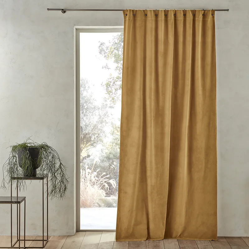 Κουρτίνα από βελούδο με μικρά καψούλια 140x220 cm
