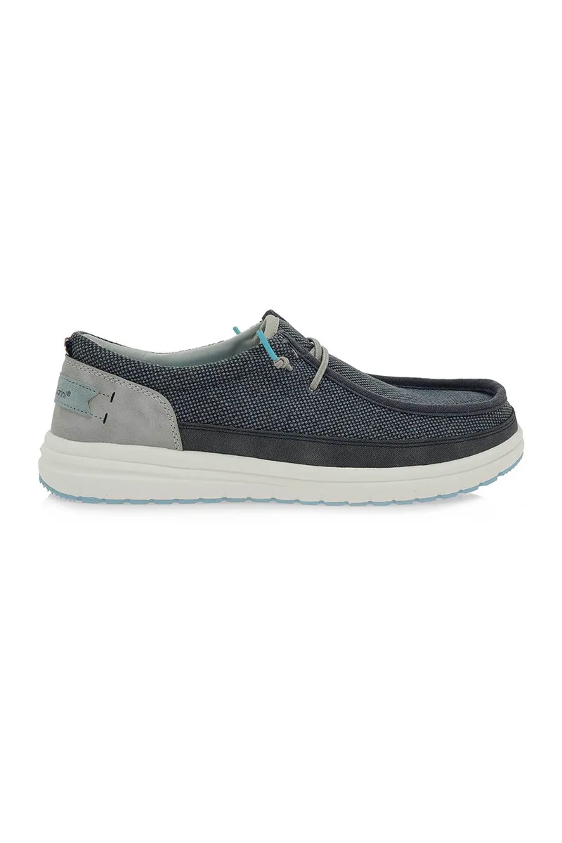 Renato Garini ανδρικά loafers μονόχρωμα με κορδόνια - W589S770107Q Σκούρο Μπλε