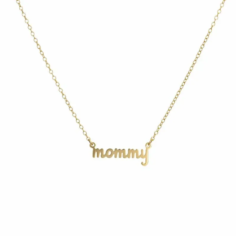 Επίχρυσο κολιέ 925 mommy 050088 050088 Ασήμι