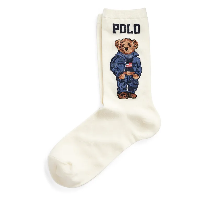 Κάλτσες μακριές Polo Ralph Lauren 455792964001 Λευκό