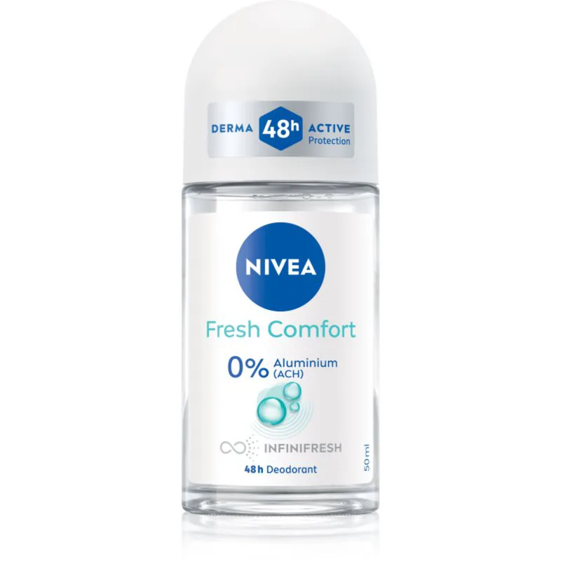 Nivea Fresh Comfort αποσμητικό ρολλ-ον χωρίς άλατα αλουμινίου 48 ώρες 50 ml